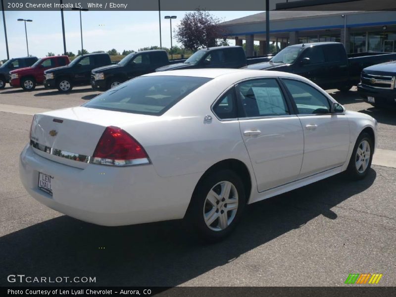 White / Ebony 2009 Chevrolet Impala LS