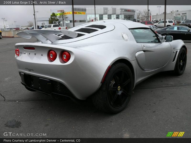 Arctic Silver / Black 2008 Lotus Exige S 240