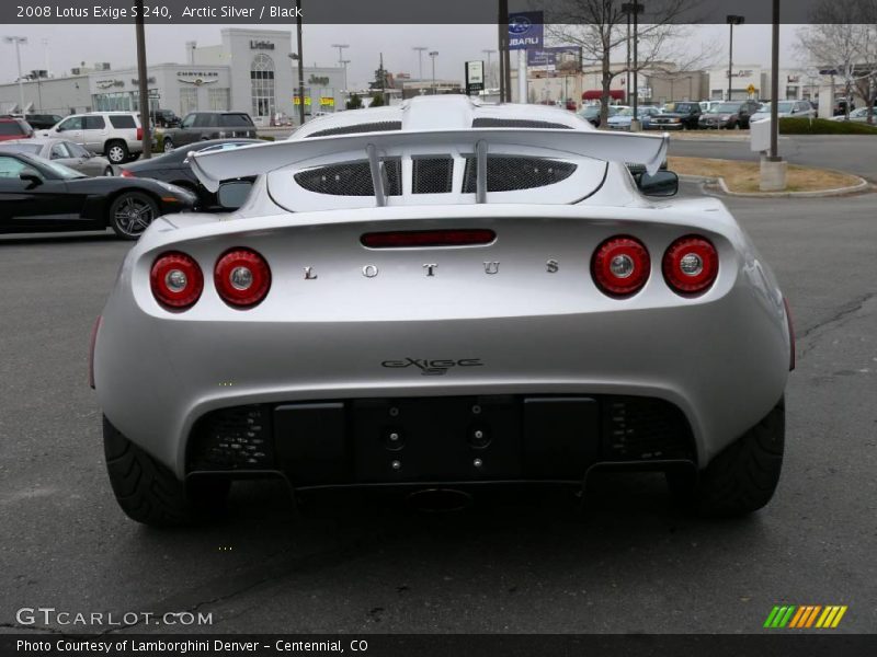 Arctic Silver / Black 2008 Lotus Exige S 240