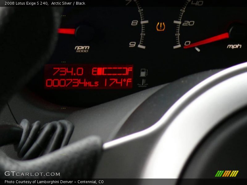 Arctic Silver / Black 2008 Lotus Exige S 240
