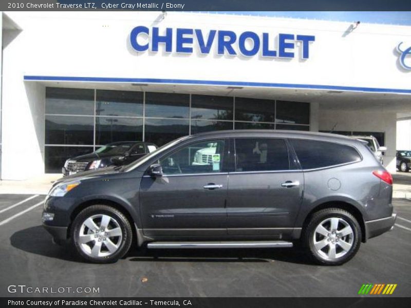 Cyber Gray Metallic / Ebony 2010 Chevrolet Traverse LTZ