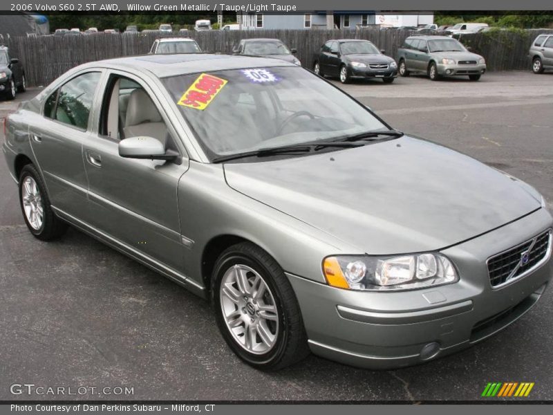 Willow Green Metallic / Taupe/Light Taupe 2006 Volvo S60 2.5T AWD