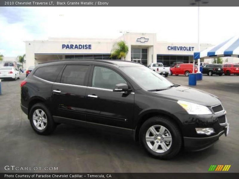 Black Granite Metallic / Ebony 2010 Chevrolet Traverse LT