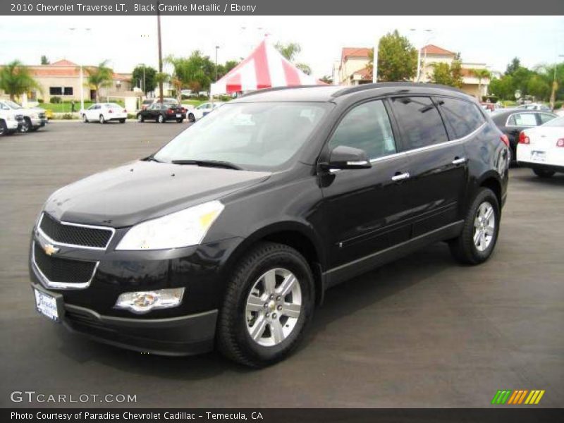 Black Granite Metallic / Ebony 2010 Chevrolet Traverse LT