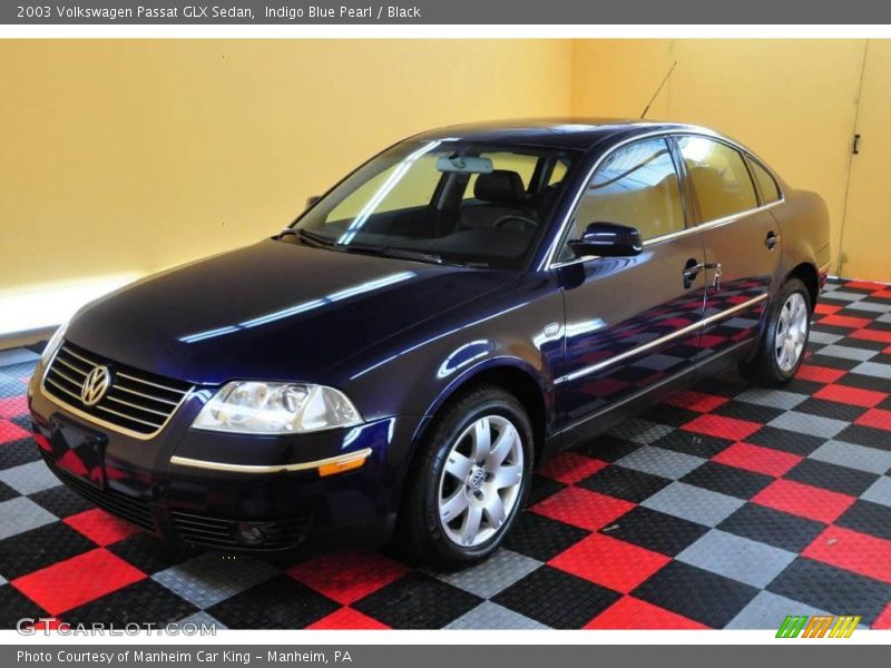 Indigo Blue Pearl / Black 2003 Volkswagen Passat GLX Sedan