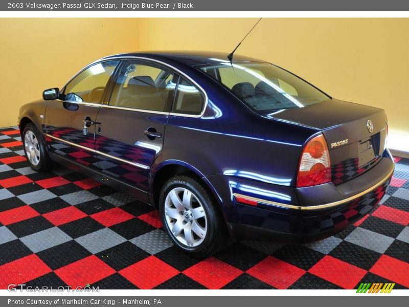 Indigo Blue Pearl / Black 2003 Volkswagen Passat GLX Sedan