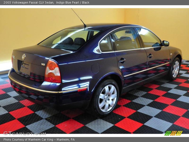 Indigo Blue Pearl / Black 2003 Volkswagen Passat GLX Sedan