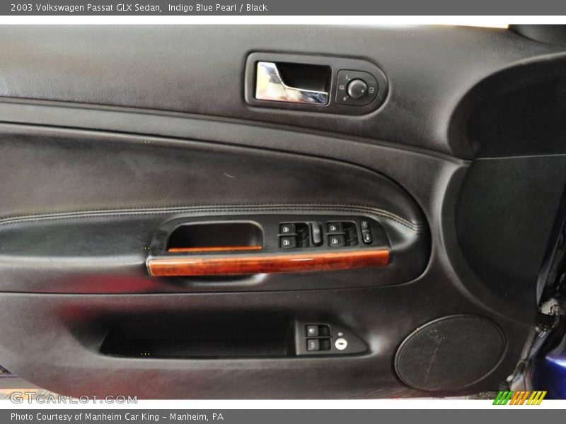 Indigo Blue Pearl / Black 2003 Volkswagen Passat GLX Sedan