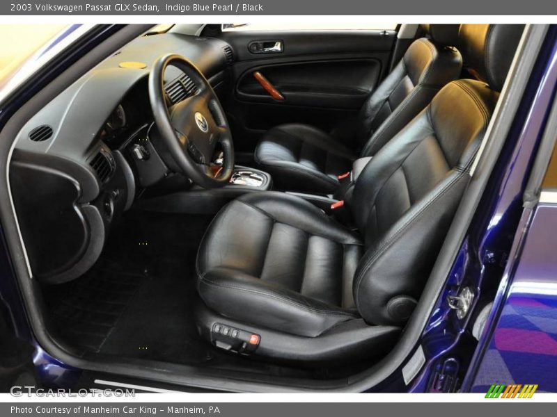 Indigo Blue Pearl / Black 2003 Volkswagen Passat GLX Sedan