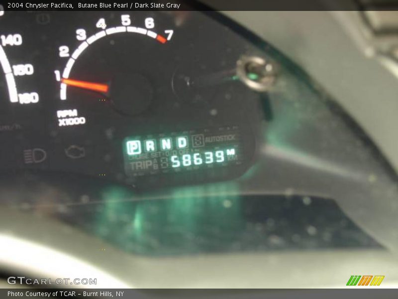 Butane Blue Pearl / Dark Slate Gray 2004 Chrysler Pacifica