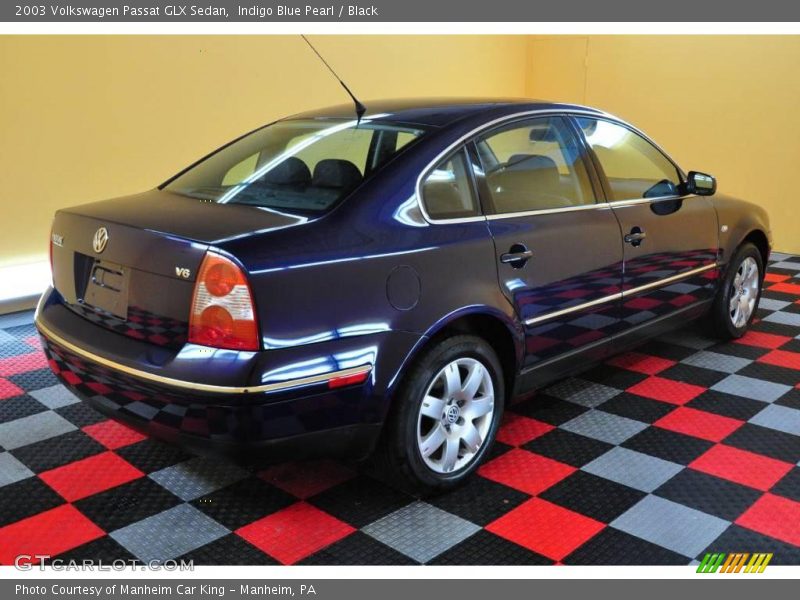 Indigo Blue Pearl / Black 2003 Volkswagen Passat GLX Sedan