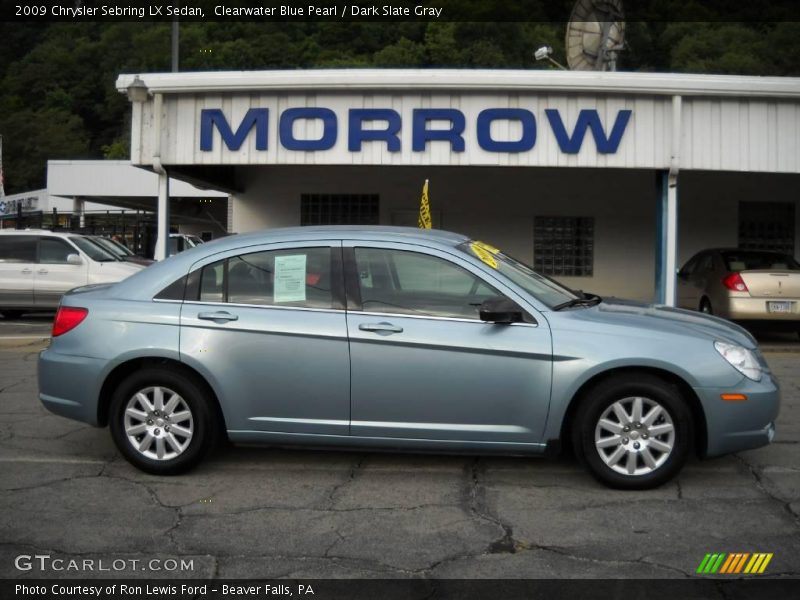 Clearwater Blue Pearl / Dark Slate Gray 2009 Chrysler Sebring LX Sedan
