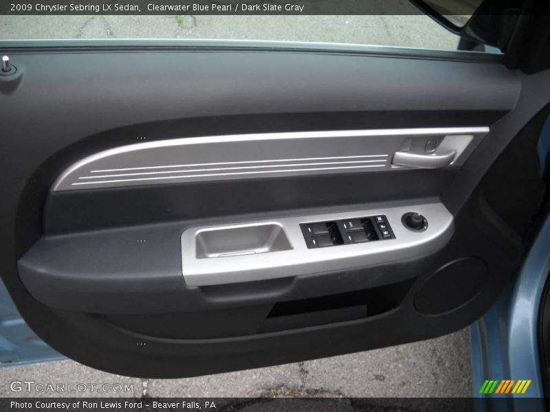 Clearwater Blue Pearl / Dark Slate Gray 2009 Chrysler Sebring LX Sedan