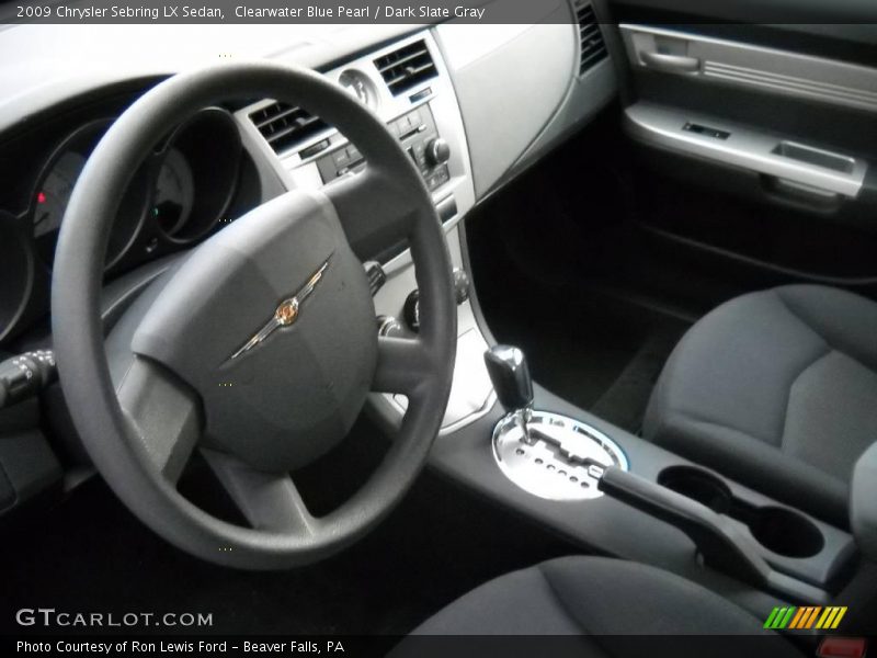 Clearwater Blue Pearl / Dark Slate Gray 2009 Chrysler Sebring LX Sedan