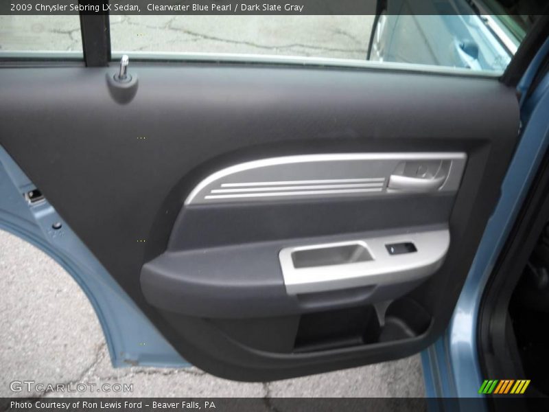 Clearwater Blue Pearl / Dark Slate Gray 2009 Chrysler Sebring LX Sedan