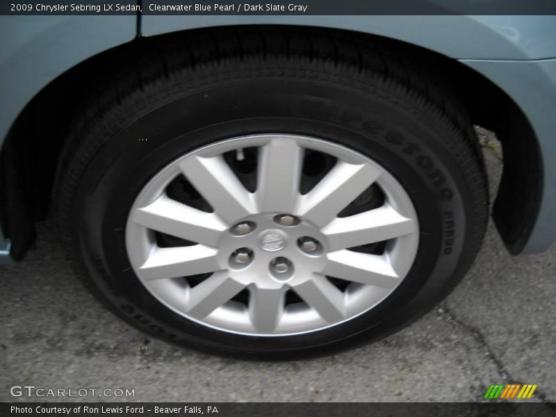 Clearwater Blue Pearl / Dark Slate Gray 2009 Chrysler Sebring LX Sedan