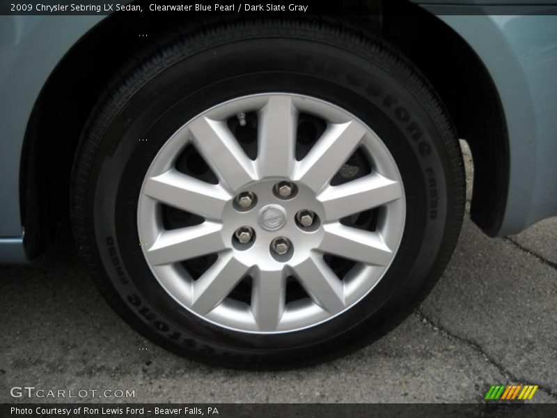 Clearwater Blue Pearl / Dark Slate Gray 2009 Chrysler Sebring LX Sedan