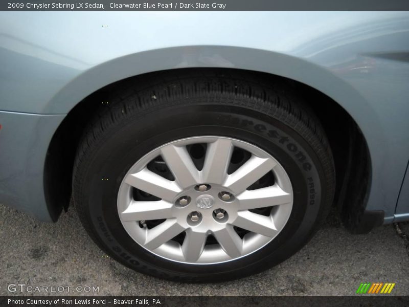 Clearwater Blue Pearl / Dark Slate Gray 2009 Chrysler Sebring LX Sedan