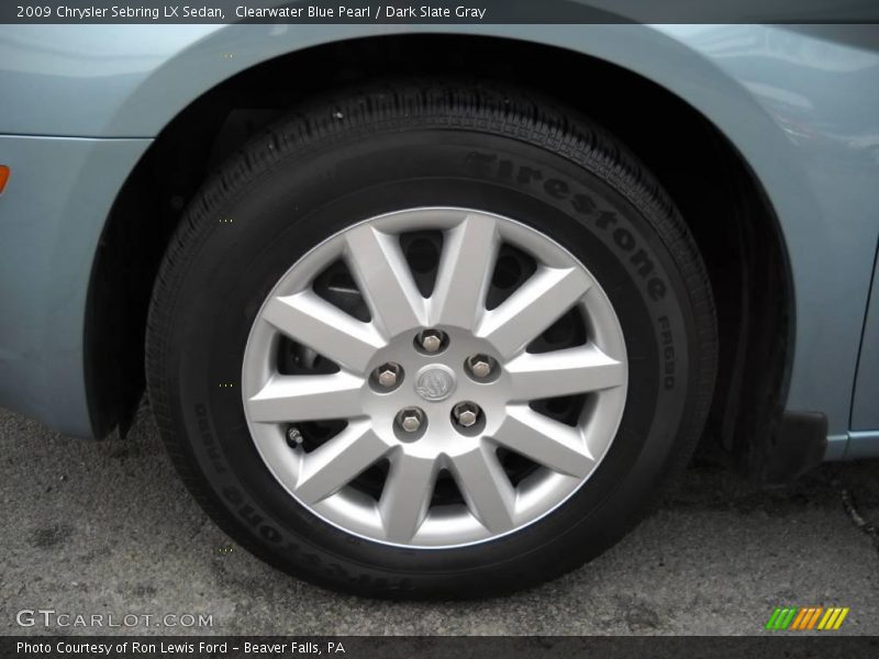 Clearwater Blue Pearl / Dark Slate Gray 2009 Chrysler Sebring LX Sedan