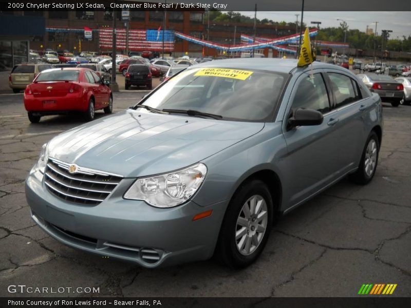 Clearwater Blue Pearl / Dark Slate Gray 2009 Chrysler Sebring LX Sedan