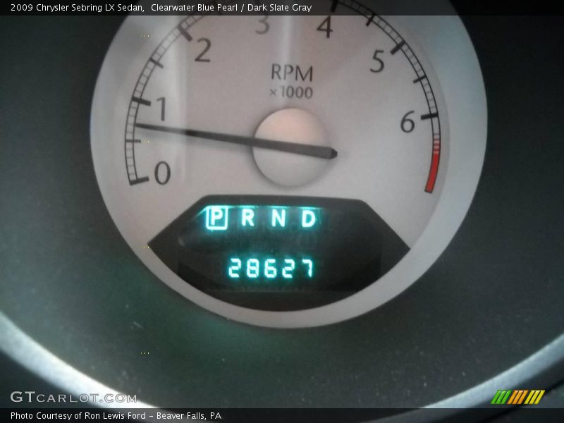 Clearwater Blue Pearl / Dark Slate Gray 2009 Chrysler Sebring LX Sedan