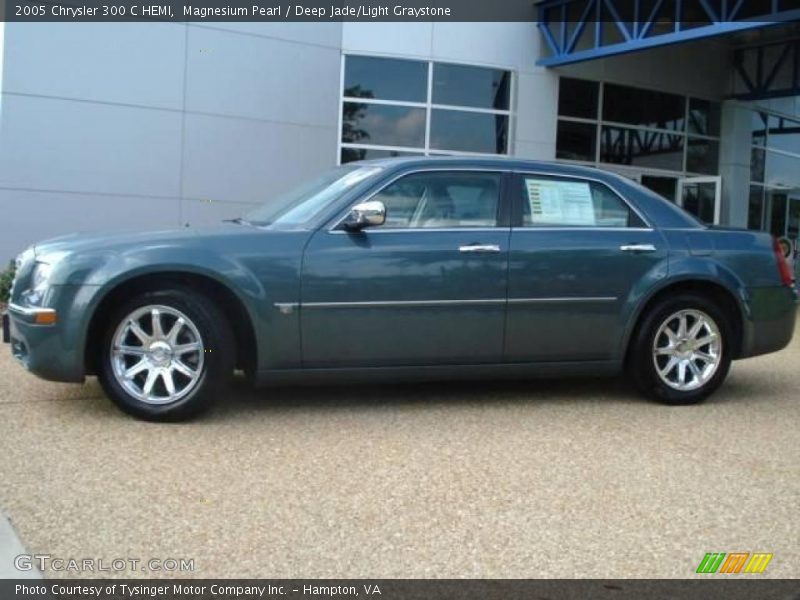 Magnesium Pearl / Deep Jade/Light Graystone 2005 Chrysler 300 C HEMI