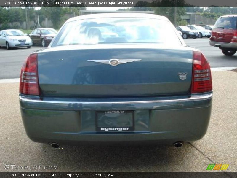 Magnesium Pearl / Deep Jade/Light Graystone 2005 Chrysler 300 C HEMI