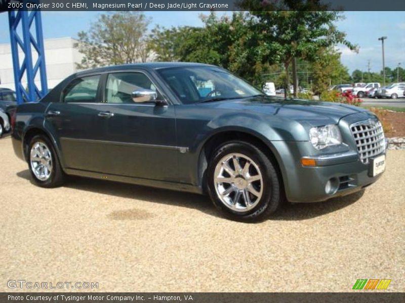Magnesium Pearl / Deep Jade/Light Graystone 2005 Chrysler 300 C HEMI