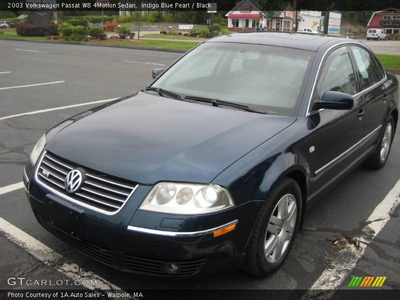 Indigo Blue Pearl / Black 2003 Volkswagen Passat W8 4Motion Sedan