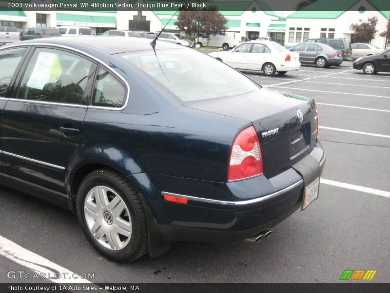 Indigo Blue Pearl / Black 2003 Volkswagen Passat W8 4Motion Sedan