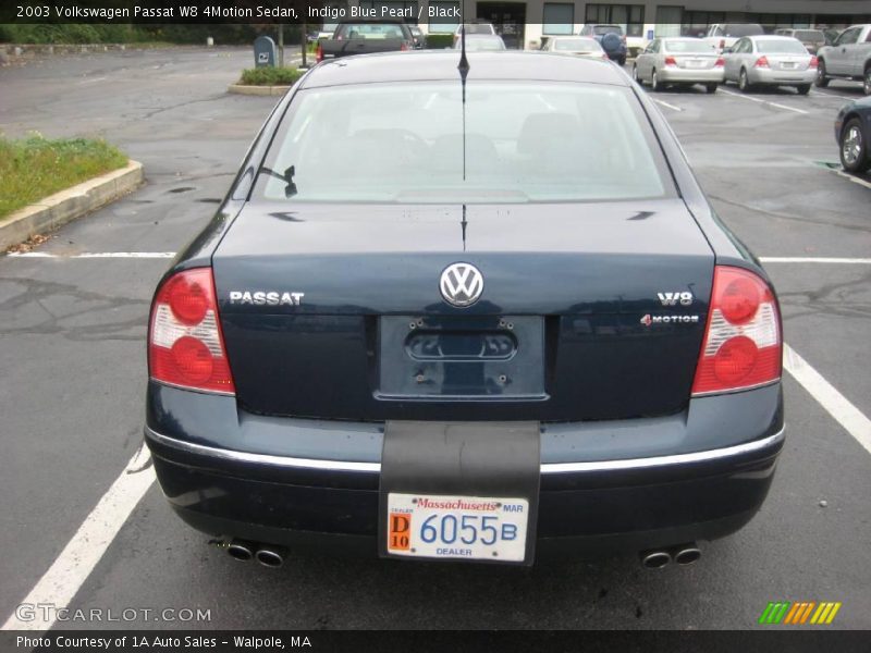 Indigo Blue Pearl / Black 2003 Volkswagen Passat W8 4Motion Sedan