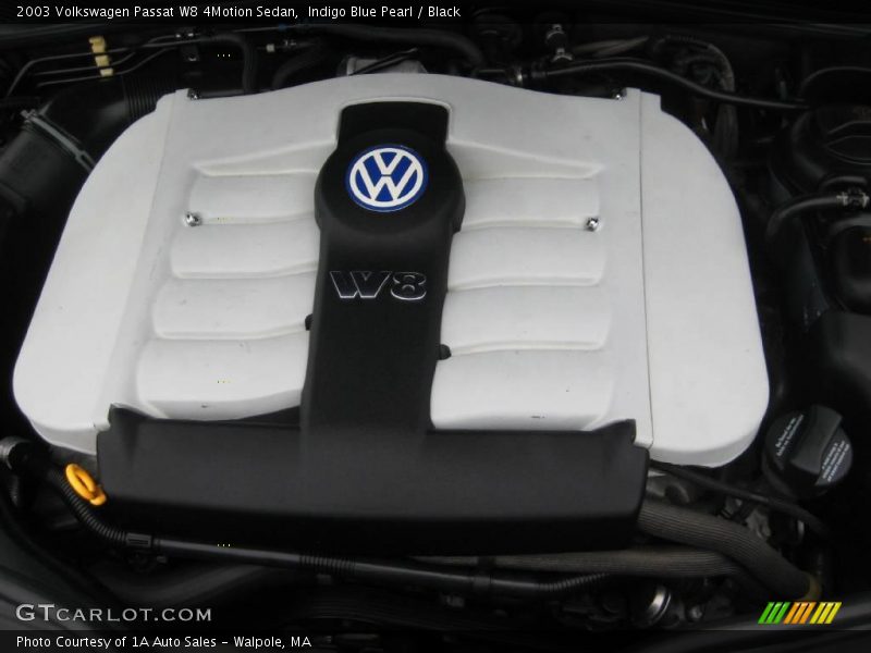 Indigo Blue Pearl / Black 2003 Volkswagen Passat W8 4Motion Sedan