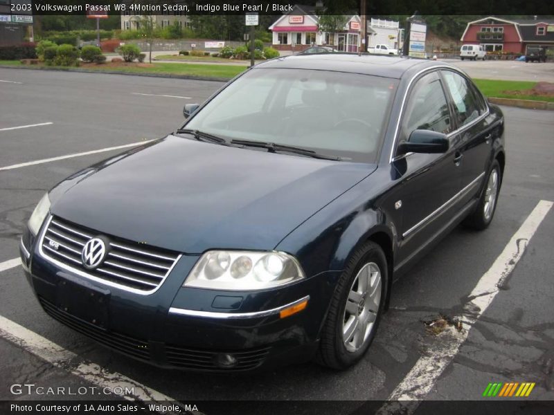 Indigo Blue Pearl / Black 2003 Volkswagen Passat W8 4Motion Sedan