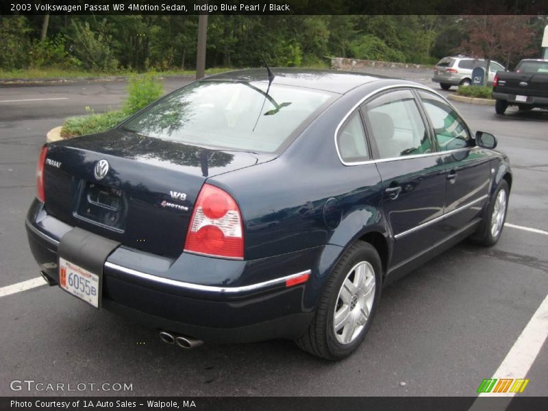 Indigo Blue Pearl / Black 2003 Volkswagen Passat W8 4Motion Sedan