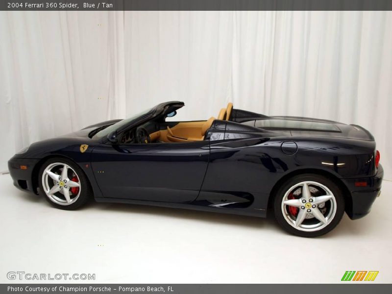Blue / Tan 2004 Ferrari 360 Spider
