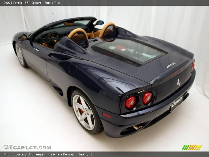 Blue / Tan 2004 Ferrari 360 Spider