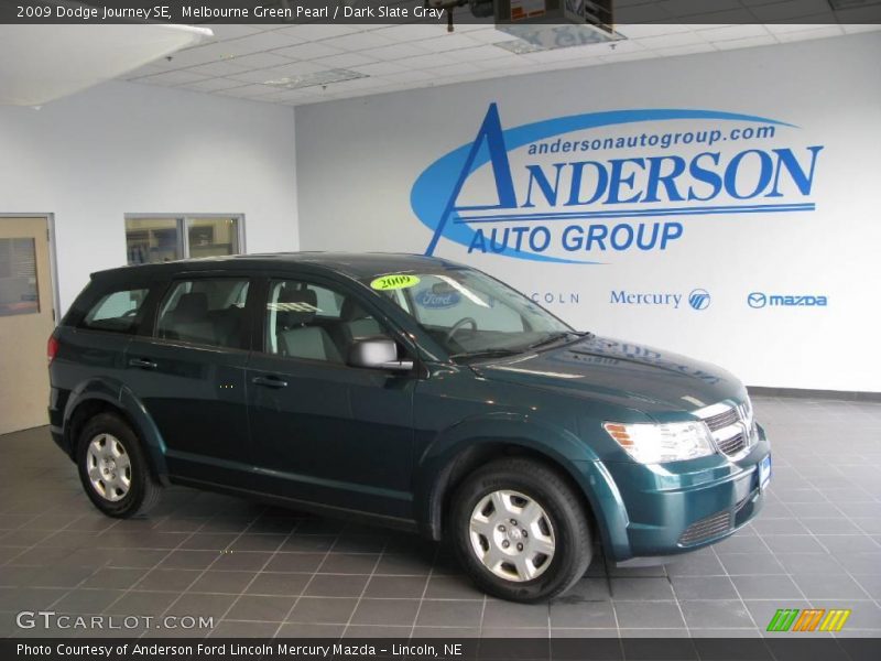 Melbourne Green Pearl / Dark Slate Gray 2009 Dodge Journey SE