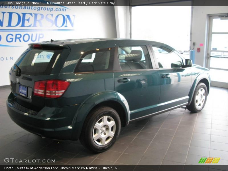 Melbourne Green Pearl / Dark Slate Gray 2009 Dodge Journey SE