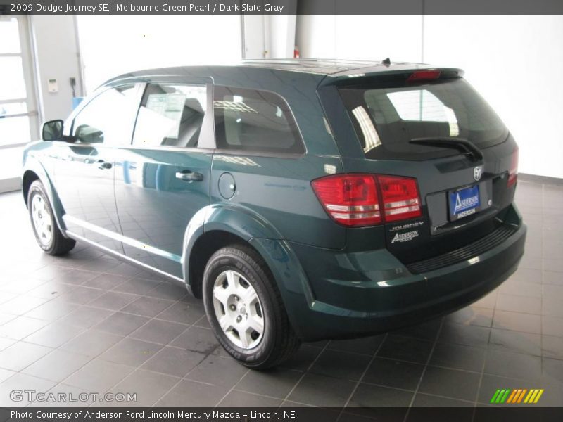 Melbourne Green Pearl / Dark Slate Gray 2009 Dodge Journey SE