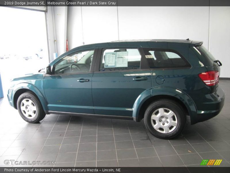 Melbourne Green Pearl / Dark Slate Gray 2009 Dodge Journey SE
