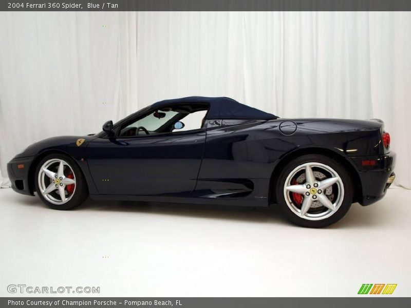 Blue / Tan 2004 Ferrari 360 Spider