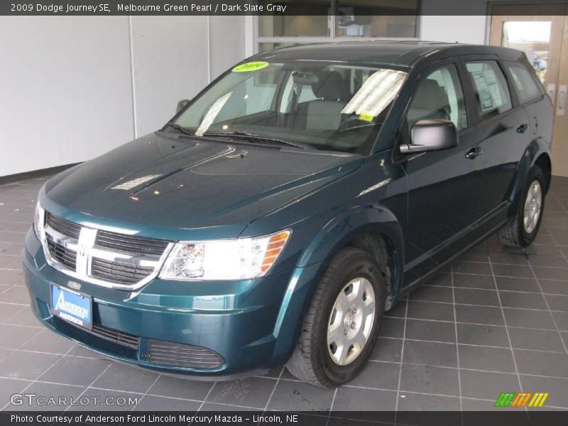 Melbourne Green Pearl / Dark Slate Gray 2009 Dodge Journey SE