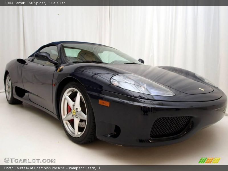 Blue / Tan 2004 Ferrari 360 Spider