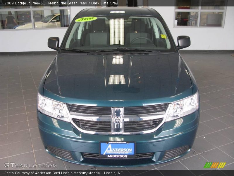 Melbourne Green Pearl / Dark Slate Gray 2009 Dodge Journey SE