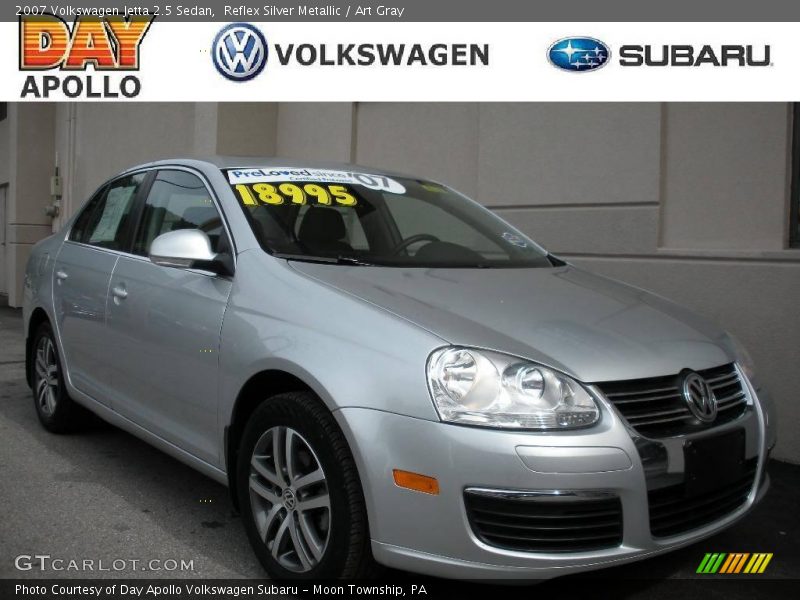Reflex Silver Metallic / Art Gray 2007 Volkswagen Jetta 2.5 Sedan