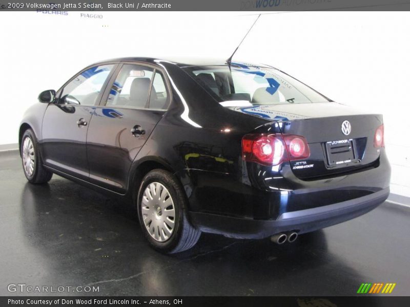 Black Uni / Anthracite 2009 Volkswagen Jetta S Sedan