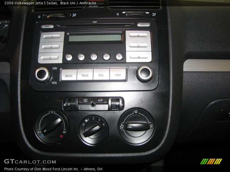 Black Uni / Anthracite 2009 Volkswagen Jetta S Sedan