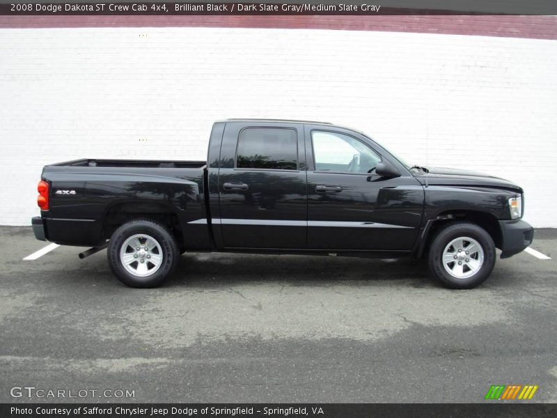 Brilliant Black / Dark Slate Gray/Medium Slate Gray 2008 Dodge Dakota ST Crew Cab 4x4