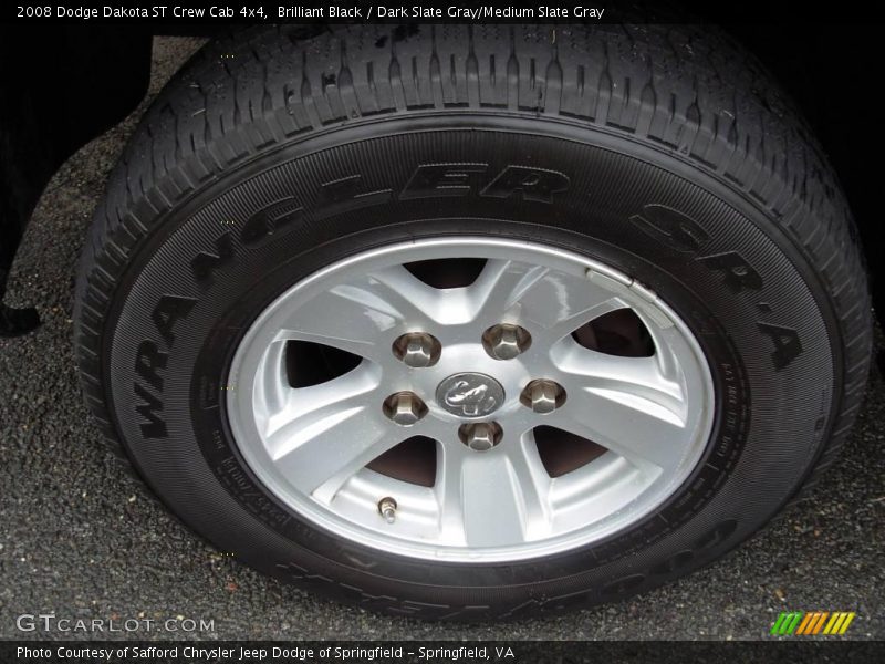 Brilliant Black / Dark Slate Gray/Medium Slate Gray 2008 Dodge Dakota ST Crew Cab 4x4