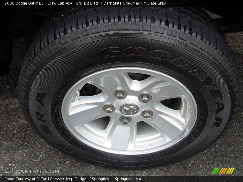 Brilliant Black / Dark Slate Gray/Medium Slate Gray 2008 Dodge Dakota ST Crew Cab 4x4